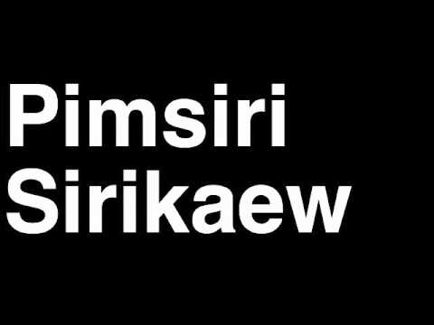How to Pronounce Pimsiri Sirikaew Thailand Silver Medal Women's Weightlifting London 2012 Olympics