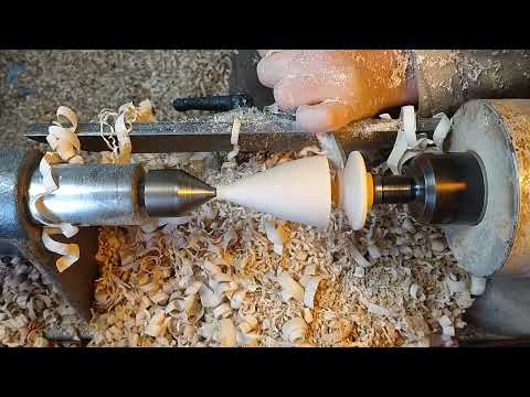 ASMR Woodturning: A simple sycamore tree ornament.