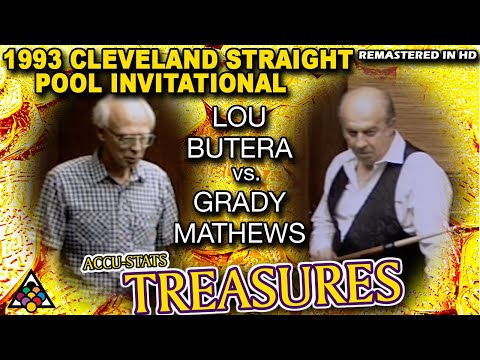 GRADY MATHEWS vs LOU BUTERA - 1993 Cleveland 14.1 Invitational