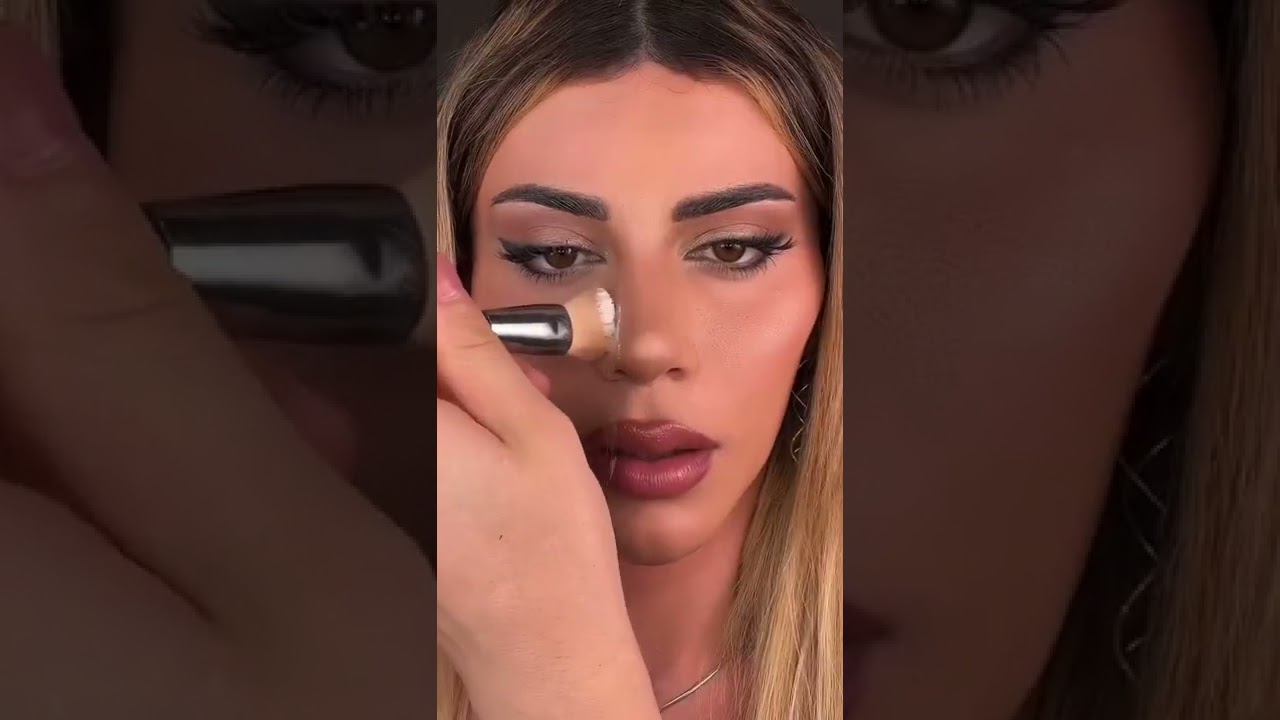 Hack per rendere la punta del naso più fine e all’insù 💕#contouring #makeuptips #makeuphacks