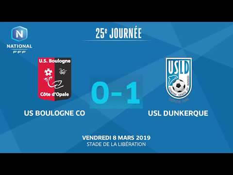 J25 : US Boulogne CO - USL Dunkerque : (0-1), le résumé I National FFF 2018-2018