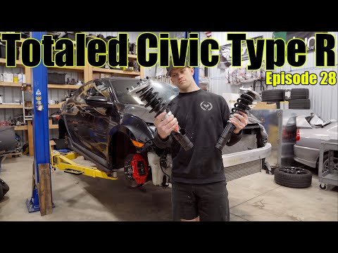 Totaled 2021 Civic Type R Rebuild | Ep. 28 (Coilover Install!)