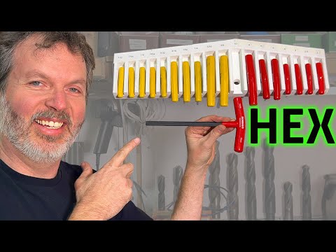 T Handle Hex Key Rack - Shop Organization - Allen Key History - Tool Tips