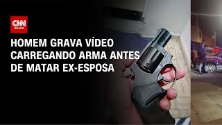 Vídeo: Homem grava vídeo carregando arma antes de matar ex-esposa em SP | HORA H