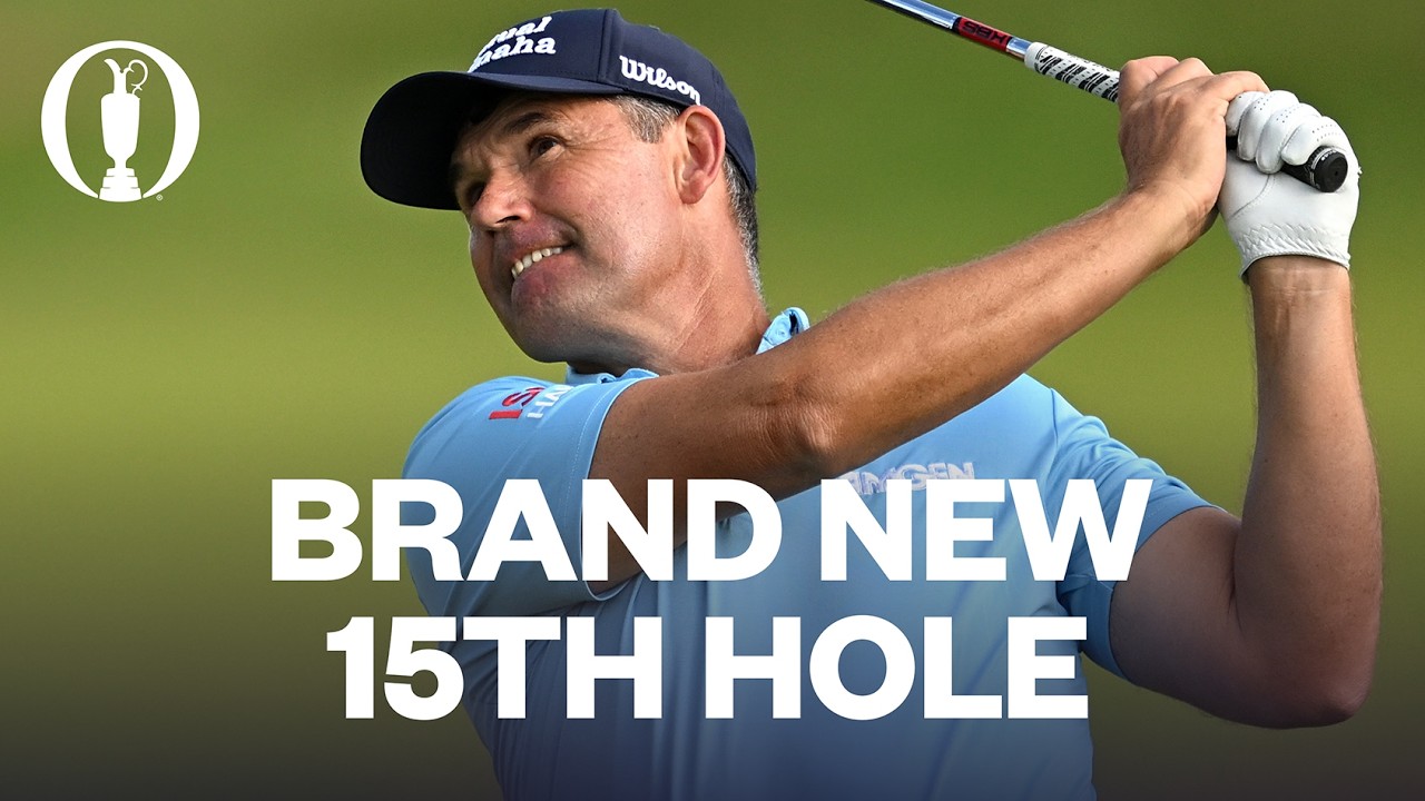 FIRST LOOK! Padraig Harrington Plays Royal Birkdale's New 15th Hole - YouTube