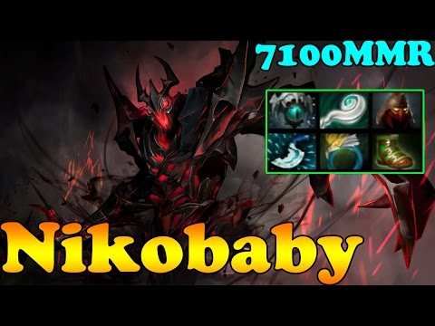 Dota 2 -  Nikobaby 7100 MMR Plays Shadow Fiend Vol 1 - Ranked Match Gameplay!