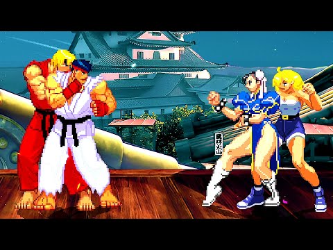 Shin Ryu & Shin Ken vs. Chun Li & Eliza Masters - Queen VS King