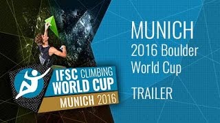 Upcoming LiveStream Trailer - IFSC Climbing World Cup Munich 2016 - Bouldering by International Federation of Sport Climbing