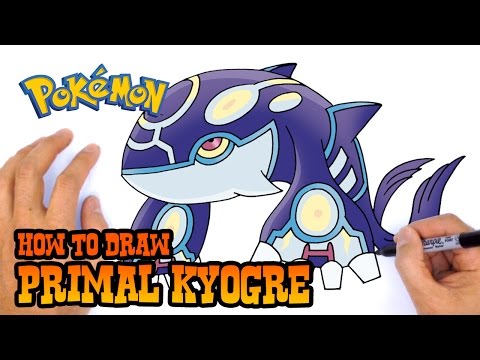 How to Draw Primal Kyogre | Pokemon - YouTube