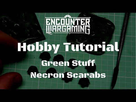 Hobby Tutorial - Green Stuff Push Molds - Making Necron Scarabs