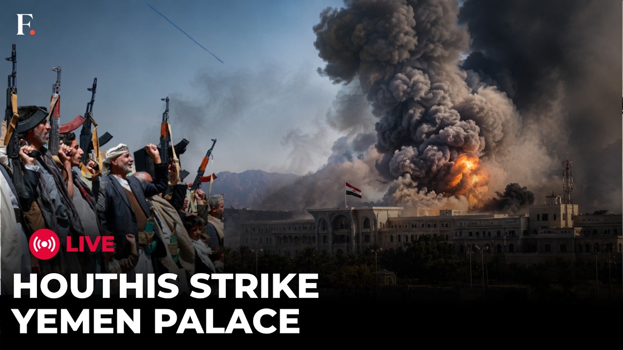 BREAKING LIVE: 5 Killed, 16 Injured in Houthi Strike on Yemen Presidential Palace | Saudi Houthi War