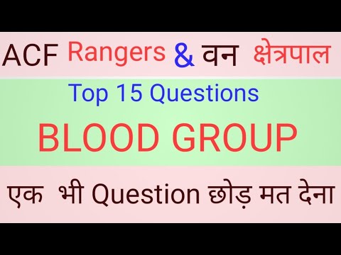 BLOOD GROUP - TOP 15 QUESTIONS