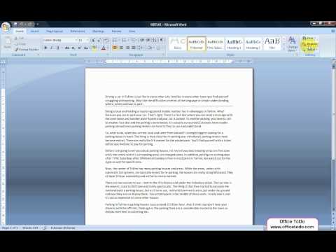 How to easily replace words in a Word document | Word 2007