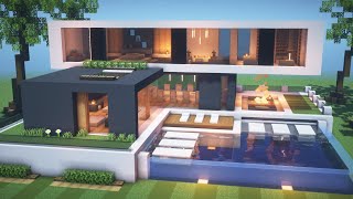Minecraft: How to build a Modern House | Tutorial #20