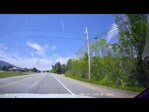 First View of Mt Washington on US 2 in New Hampshire