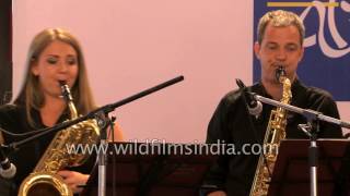 Riga Saxophone Quartet plays Latvian music in Delhi