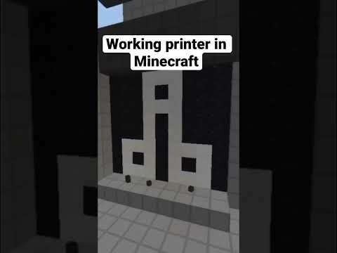 Redstone printer in Minecraft