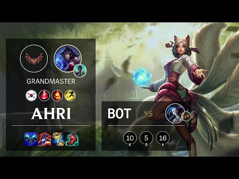 Ahri Bot vs Jinx - KR Grandmaster Patch 12.4