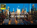 Cities of United States of America in 8K ULTRA HD 60 FPS Drone Video