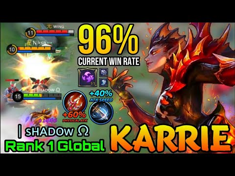 96% Current Win Rate Karrie Meltdown The Enemies - Top 1 Global Karrie by | sʜᴀᴅᴏw Ω - MLBB