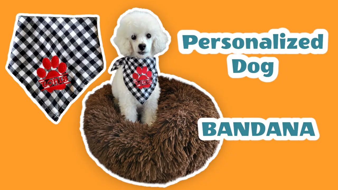 Personalized Dog Bandana Scarf