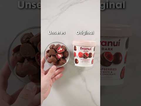 How to make the viral chocolate raspberries🍫😍