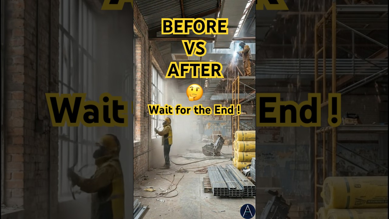 From Abandoned Warehouse to Luxury Loft! 😱✨ #usa#beforevsnow#tranformation