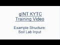 GINT Example Structure Project Soil Lab Input