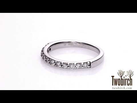 0.24 Carat Twelve Stone Round Pave Set Wedding Band - TwoBirch - TB-WR-0029-WG-E