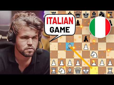 Magnus Carlsen Crushes a GM with a Deadly Italian Game!