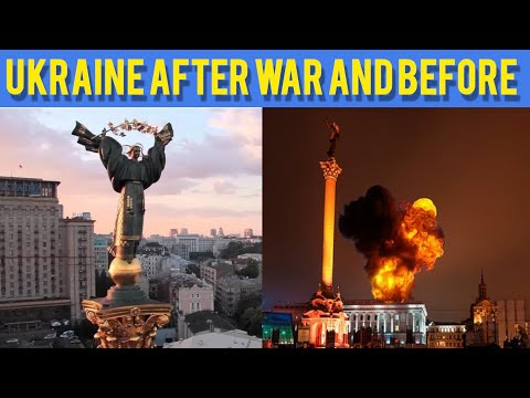 UKRAINIAN CITIES BEFORE WAR AND AFTER WAR 🇺🇦| Украинские города до войны и после войны