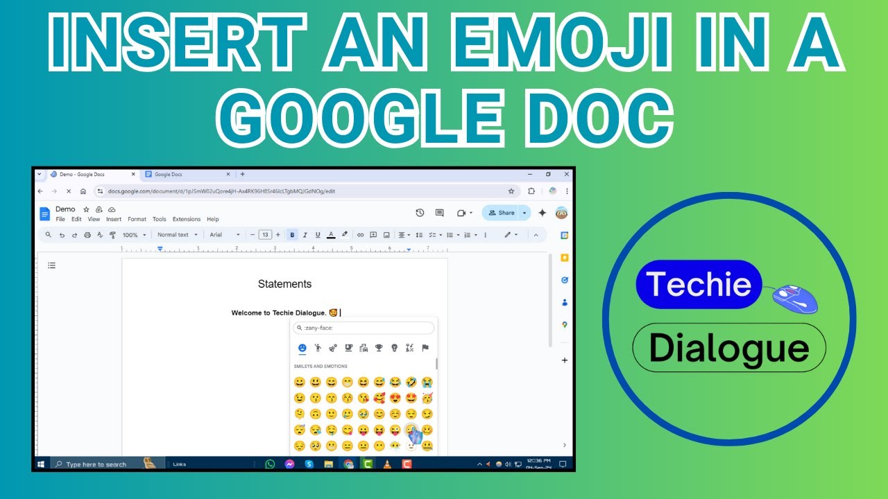 How to Insert an Emoji in a Google Docs