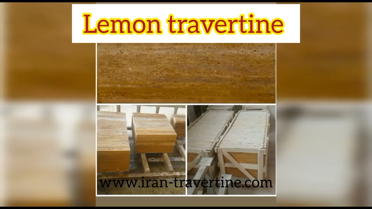 Iran Travertine, yellow travertine or lemon travertine