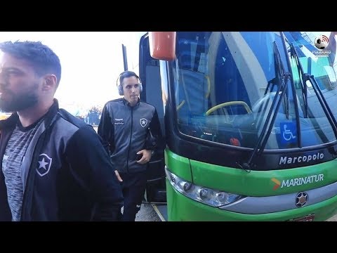 Chegada da delegação do Botafogo na Ressacada - 04/08/2019