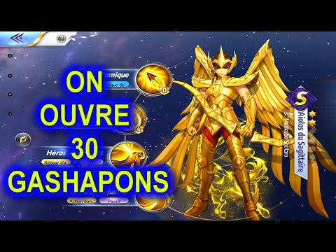 ON OUVRE 30 GASHAPONS... Encore, Saint Seiya Awakening Knights of the Zodiac FR 4K.
