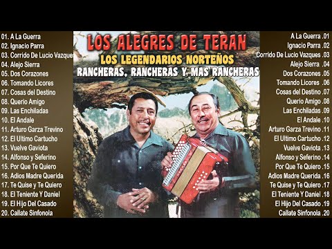 Exitos Norteños Con Los Más Alegres “Los Alegres De Terán” 🎶 Corridos y Rancheras Famosas