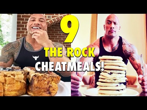 9 Dwayne "The Rock" Johnson EPIC CHEAT MEALS on Sunday!