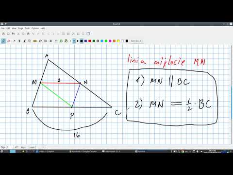 Linia mijlocie în triunghi