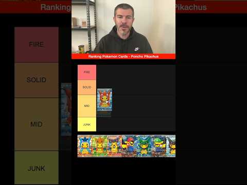 Ranking Pokemon Cards - Poncho Pikachus (Tier List)
