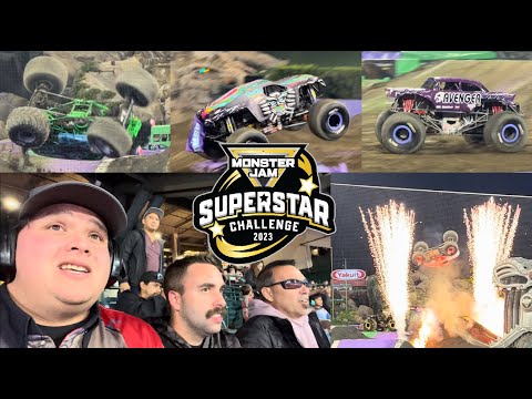 Monster Jam Superstar Challenge Anaheim, CA 11/11/2023 Vlog and Full Show