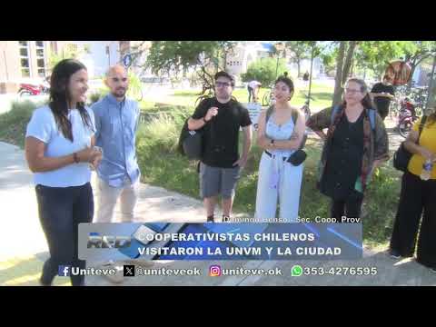 Cooperativistas chilenos visitaron la UNVM y la ciudad