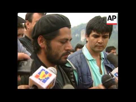 COLOMBIA: REBELS RELEASE 9 HOSTAGES