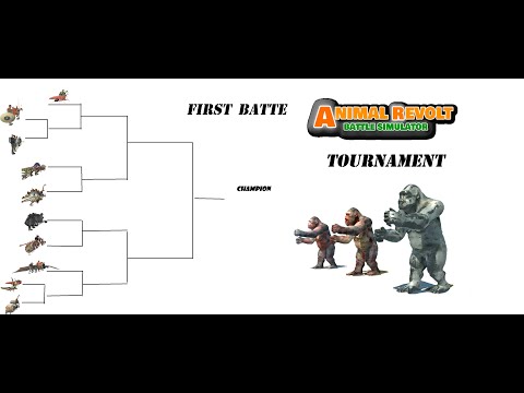 1 vs 1 FACTIONS TOURNAMENT HP BAR animal revolt battle simulator AT TRAINING CAMP