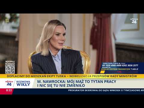 Nawrocka: mój mąż to tytan pracy - Rozmowa Wikły, 14.11.2025
