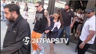 Ariana Grande and Pete Davidson Play Games with the Paps in Sephora 06-29-18