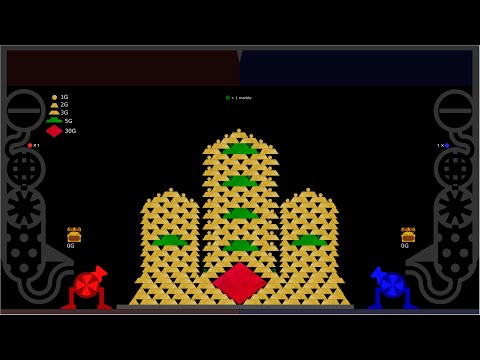 The Gold battle - Marble race in Algodoo