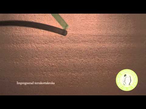 Impregnerade terrakottakrukor