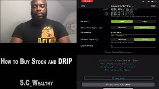 How to Buy Stock & DRIP with $50