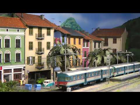 Ferrovia Modelo da Itália - Layout do trem modelo ACME e Rivarossi em escala 1/87 por Maurice Kleverwal