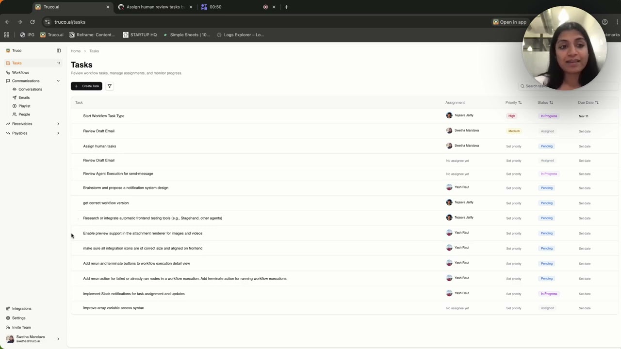 Truco AI Task Management demo video